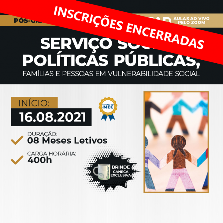 Pós Graduação Lato Sensu Serviço Social Políticas Públicas Família E Pessoas Em 0234